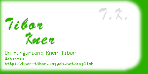 tibor kner business card